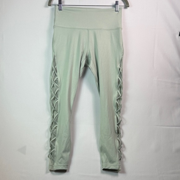 Victoria's Secret Pants - Victoria Secret Women Pastel Activewear Leggings Side Lattice Detail Mesh sz XS